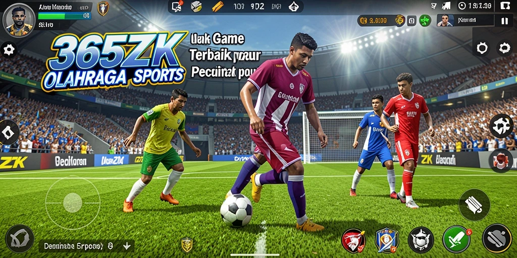 Tangkapan layar dari 365ZK menunjukkan aksi seru dalam pertandingan olahraga.