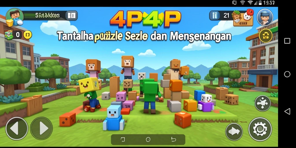 Gameplay seru dan menantang di 4P4P.