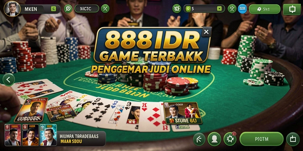 Tampilan gameplay Poker yang menarik di 888IDR.