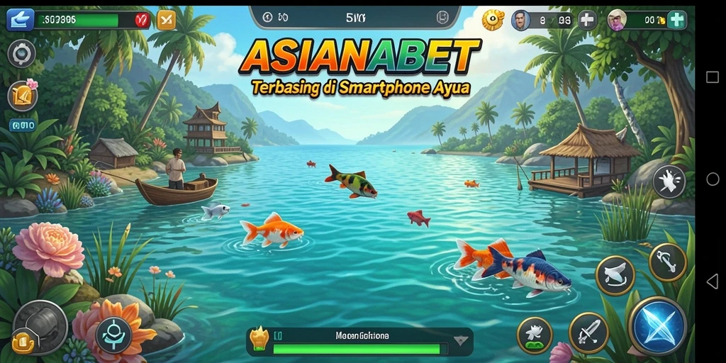Tampilan gameplay menarik dari ASIANABET saat menangkap ikan.