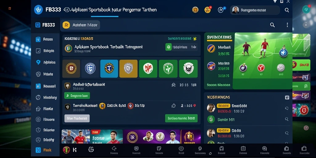 Tangkapan layar FB333 menampilkan antarmuka taruhan olahraga yang menarik.