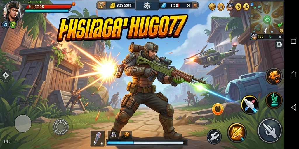 Screenshot HUGO77 menunjukkan aksi seru dalam permainan petualangan.