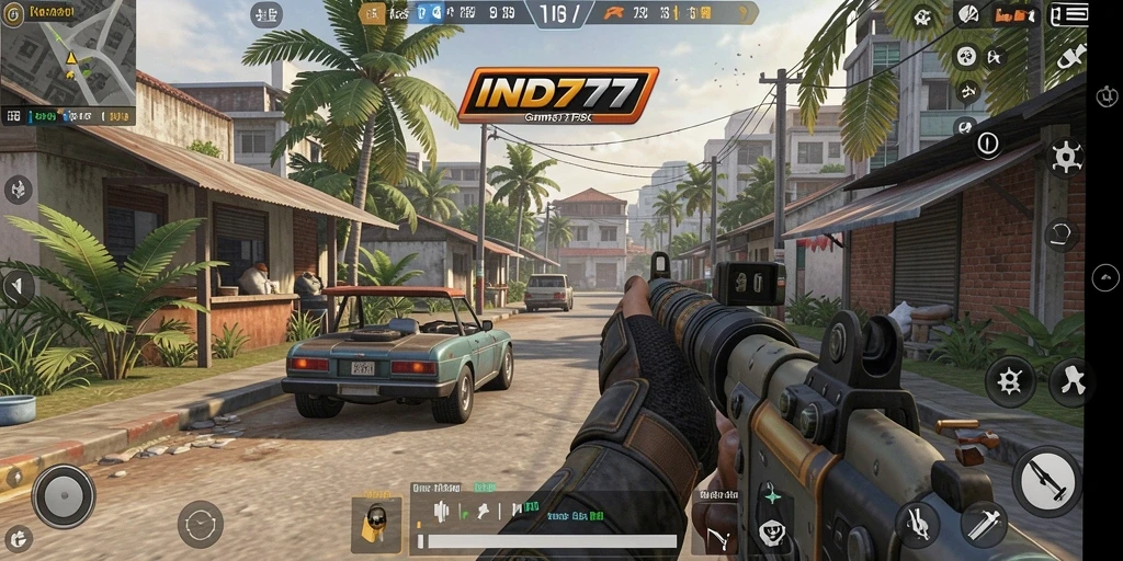 Tangkapan layar menampilkan aksi seru dan gameplay menarik dari IND777.