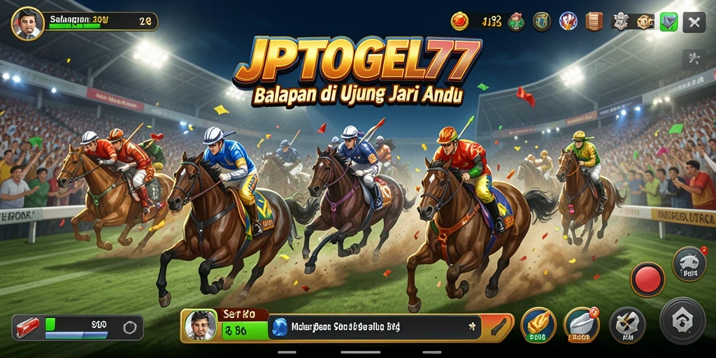 Tangkapan layar dari gameplay balapan JPTOGEL77 yang mendebarkan.