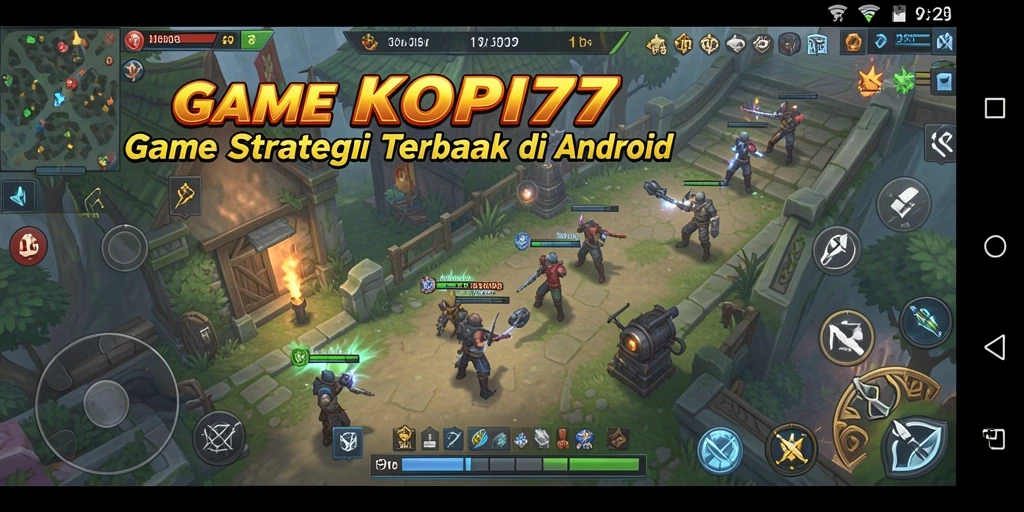 Screenshot KOPI77 menampilkan aksi strategis gameplay yang mendebarkan.