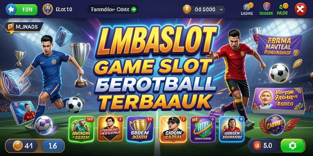 Screenshot gameplay <strong>LMBASLOT</strong> dengan tema Football yang menarik.