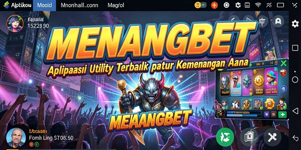 Tampilan utama MENANGBET dengan fitur Utility yang beragam.
