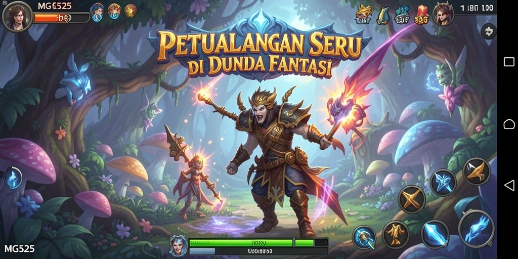 Tangkapan layar gameplay MG525 menunjukkan aksi petualangan yang mendebarkan.