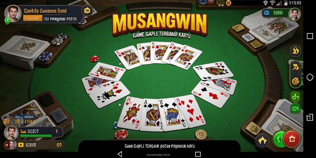 Screenshot gameplay MUSANGWIN menampilkan keseruan bermain Gaple.