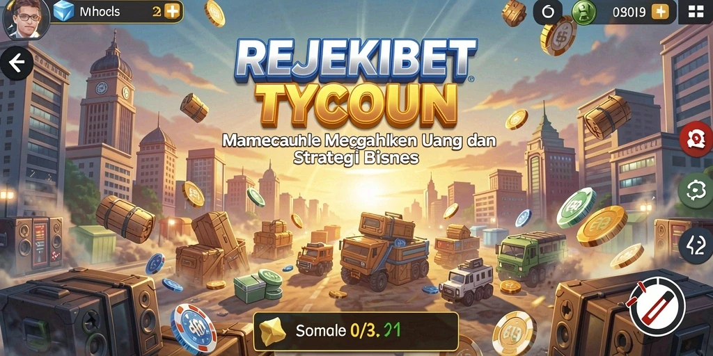 Gameplay Tycoon menarik dalam REJEKIBET dengan banyak pilihan strategi.
