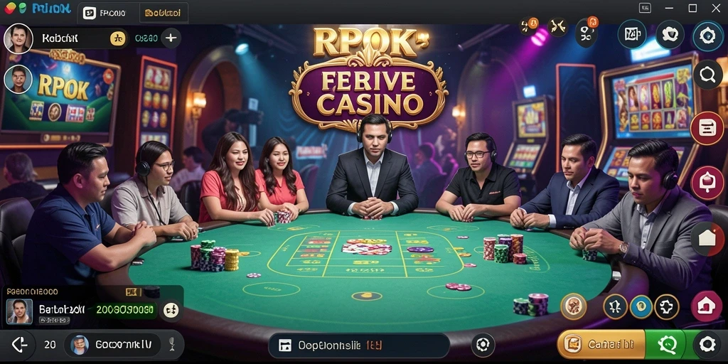 Gameplay RPOK yang memukau dalam suasana Live Casino.