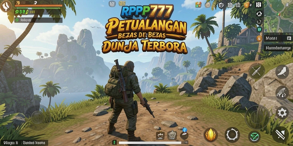 Tampilan menangkap aksi seru dalam eksplorasi dunia terbuka RPRP777.